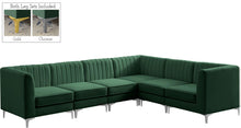 Load image into Gallery viewer, Alina Green Velvet Modular Sectional
