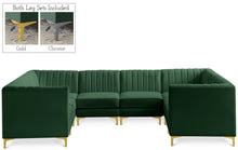 Load image into Gallery viewer, Alina Green Velvet Modular Sectional
