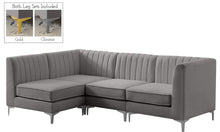 Load image into Gallery viewer, Alina Grey Velvet Modular Sectional
