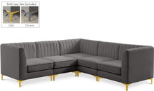 Load image into Gallery viewer, Alina Grey Velvet Modular Sectional
