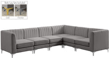 Load image into Gallery viewer, Alina Grey Velvet Modular Sectional
