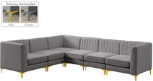 Load image into Gallery viewer, Alina Grey Velvet Modular Sectional
