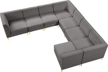 Load image into Gallery viewer, Alina Grey Velvet Modular Sectional
