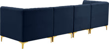 Load image into Gallery viewer, Alina Navy Velvet Modular Sofa
