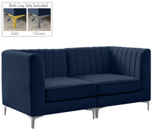 Load image into Gallery viewer, Alina Navy Velvet Modular Sofa
