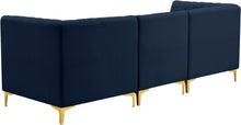 Load image into Gallery viewer, Alina Navy Velvet Modular Sofa
