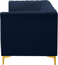 Load image into Gallery viewer, Alina Navy Velvet Modular Sofa
