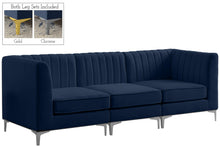 Load image into Gallery viewer, Alina Navy Velvet Modular Sofa
