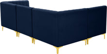 Load image into Gallery viewer, Alina Navy Velvet Modular Sectional
