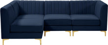 Load image into Gallery viewer, Alina Navy Velvet Modular Sectional
