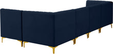 Load image into Gallery viewer, Alina Navy Velvet Modular Sectional
