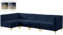 Load image into Gallery viewer, Alina Navy Velvet Modular Sectional
