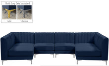 Load image into Gallery viewer, Alina Navy Velvet Modular Sectional
