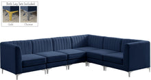 Load image into Gallery viewer, Alina Navy Velvet Modular Sectional
