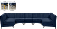 Load image into Gallery viewer, Alina Navy Velvet Modular Sectional
