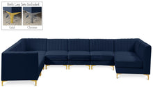 Load image into Gallery viewer, Alina Navy Velvet Modular Sectional
