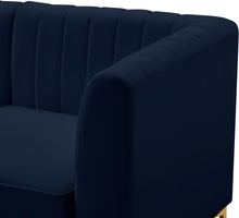 Load image into Gallery viewer, Alina Navy Velvet Modular Sectional
