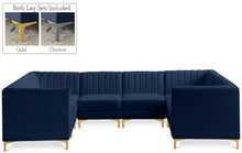 Load image into Gallery viewer, Alina Navy Velvet Modular Sectional
