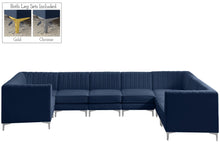 Load image into Gallery viewer, Alina Navy Velvet Modular Sectional
