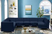 Load image into Gallery viewer, Alina Navy Velvet Modular Sectional
