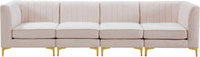 Load image into Gallery viewer, Alina Pink Velvet Modular Sectional
