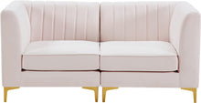 Load image into Gallery viewer, Alina Pink Velvet Modular Sectional
