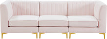 Load image into Gallery viewer, Alina Pink Velvet Modular Sectional
