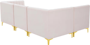 Alina Pink Velvet Modular Sectional