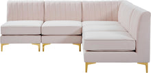 Load image into Gallery viewer, Alina Pink Velvet Modular Sectional
