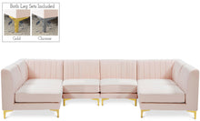 Load image into Gallery viewer, Alina Pink Velvet Modular Sectional
