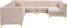 Load image into Gallery viewer, Alina Pink Velvet Modular Sectional
