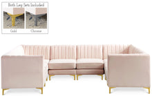 Load image into Gallery viewer, Alina Pink Velvet Modular Sectional
