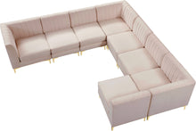 Load image into Gallery viewer, Alina Pink Velvet Modular Sectional
