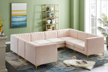 Load image into Gallery viewer, Alina Pink Velvet Modular Sectional
