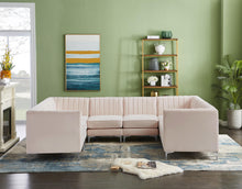 Load image into Gallery viewer, Alina Pink Velvet Modular Sectional
