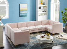 Load image into Gallery viewer, Alina Pink Velvet Modular Sectional
