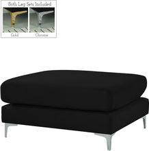 Load image into Gallery viewer, Julia Black Velvet Modular Ottoman
