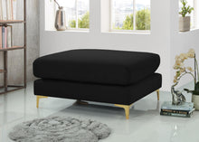 Load image into Gallery viewer, Julia Black Velvet Modular Ottoman
