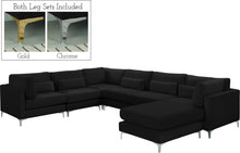 Load image into Gallery viewer, Julia Black Velvet Modular Sectional (7 Boxes)
