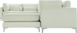 Julia Cream Velvet Modular Sectional (7 Boxes)