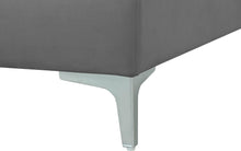 Load image into Gallery viewer, Julia Grey Velvet Modular Ottoman
