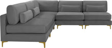 Load image into Gallery viewer, Julia Grey Velvet Modular Sectional (5 Boxes)
