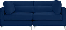 Load image into Gallery viewer, Julia Navy Velvet Modular Sofa
