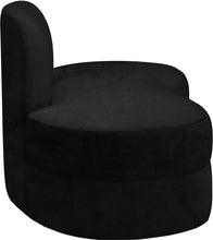 Load image into Gallery viewer, Mitzy Black Velvet Loveseat
