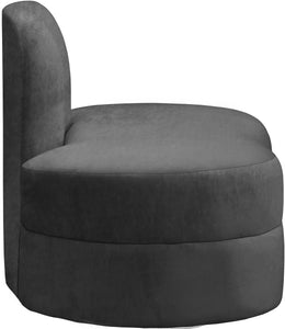 Mitzy Grey Velvet Chair