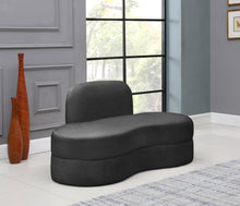 Load image into Gallery viewer, Mitzy Grey Velvet Loveseat
