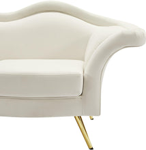 Load image into Gallery viewer, Lips Cream Velvet Chair
