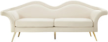 Load image into Gallery viewer, Lips Cream Velvet Sofa
