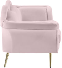 Load image into Gallery viewer, Lips Pink Velvet Loveseat
