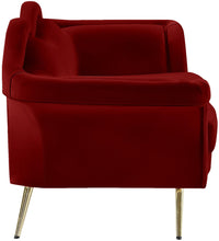 Load image into Gallery viewer, Lips Red Velvet Loveseat
